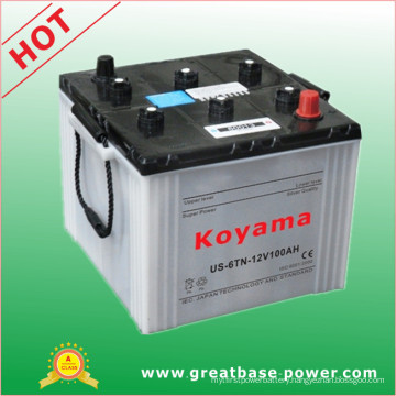 12V 100ah Dry Charged Tank Battery American Vehicle Battery Us-6tl-2